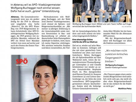 Artikel Tennengauer Nachrichten
